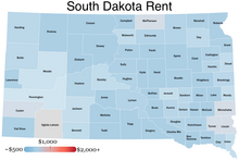 1 bedroom rent by county in South Dakota (2021)

$2,000+

$1,000

~$500 South Dakota Rent.webp