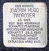 Stolperstein Zehdenicker Str 2 (Prenz) Joachim Hugo Tworoger.jpg