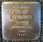 Stolpersteine Dortmund Brackeler Hellweg 116 Julius Klonower.jpg