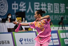 Lai Xiaoxiao bei den 2021 National Games of China