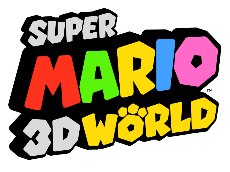 super mario 3d world logo png