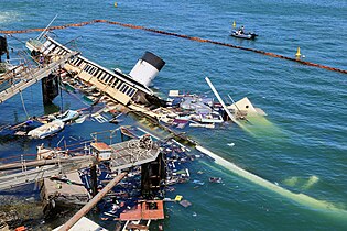 Sydney ferry BARAGOOLA submerged at Balls Head by Anton Leddin 03.jpg