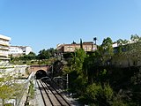 El túnel de Molins de Rei. Boca de la banda de l'estació.