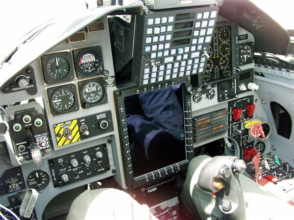 A T-38C cockpit