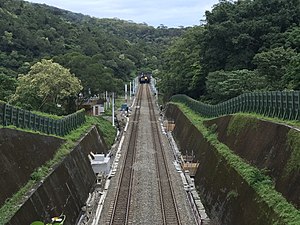 View from tunnel top