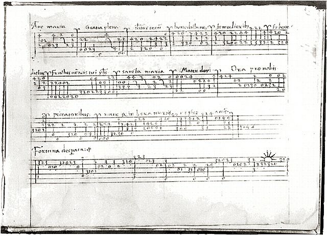 tablature de 1521