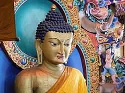 Close view of Buddha Image Tawang Monastery, AP (64).jpg