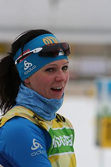 Teija Lehtimäke beim Training am Holmenkollen 2010