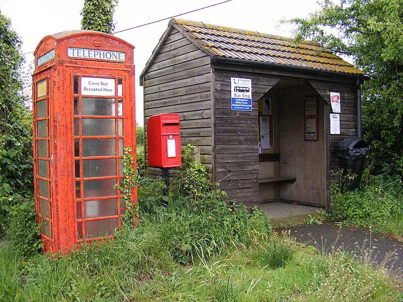 File:Telephone Box White Horse Postbox ^ Bus Shelter - geograph.org.uk - 3482854.jpg