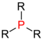 Atom fosforu z przyłączonymi trzema grupa funkcyjnymi (R) i bez żadnego atomu wodoru