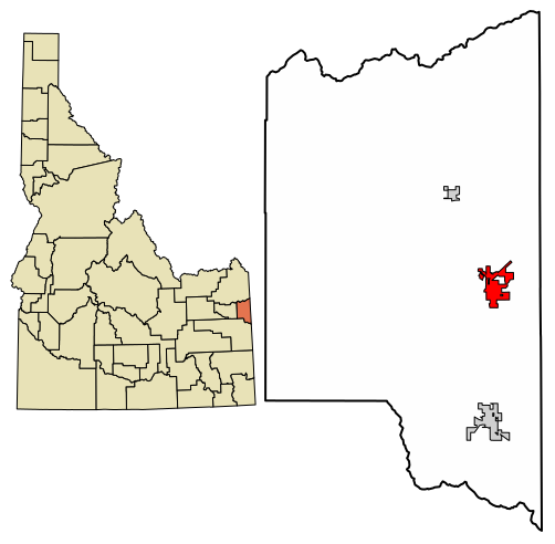 File:Teton County Idaho Incorporated and Unincorporated areas Driggs Highlighted 1622690.svg