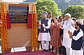 The Prime Minister, Dr. Manmohan Singh unveiling the plaque to inaugurate the 450 MW Baglihar Hydro Electric Project of J&K State Power Development Corporation Ltd., in Jammu & Kashmir on October 10, 2008.jpg