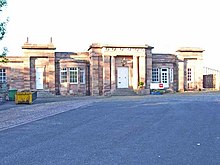 Remains of the tram track at Ashby-de-la-Zouch Railway Station The old station, Ashby-de-la-Zouch - geograph.org.uk - 184397.jpg