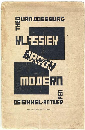 Omslag van 'Klassiek-Barok-Modern'. 1920.