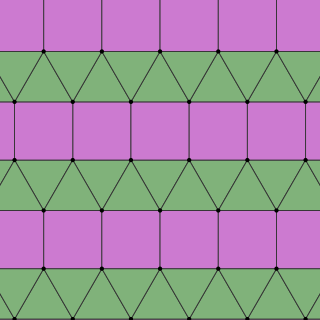 Elongated triangular tiling