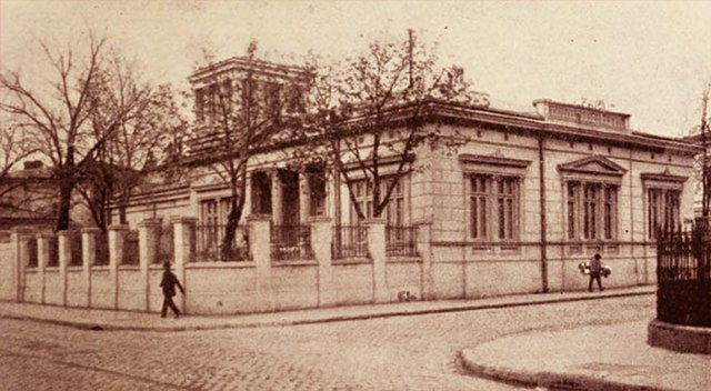 Titu Maiorescu House on Strada Mercur (known today as Strada Arthur Verona), where the meetings of Junimea were held, Bucharest, c.1870, unknown archi