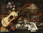 Vanitas-Stillleben mit Gitarre, ca. 1650, Öl auf Leinwand, Privatsammlung (?)