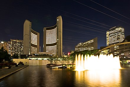 Toronto City Hall at night