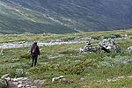 Um turista em Jotunheimen