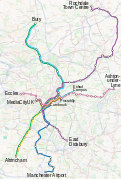 Metrolink geographical map