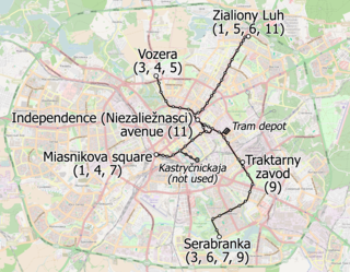 <span class="mw-page-title-main">Trams in Minsk</span> Electric tram system in Minsk, Belarus