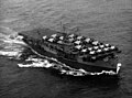 Le Block Island quittant Norfolk, Octobre 1943.
