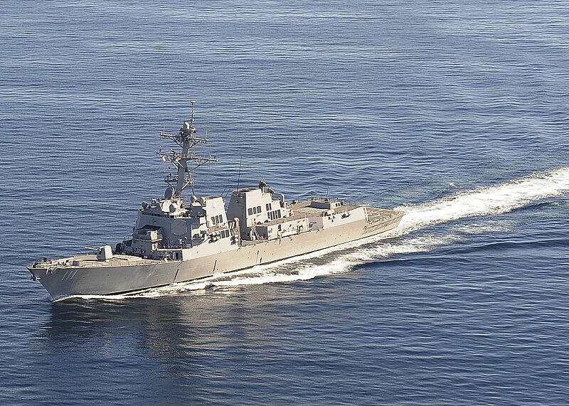 File:US Navy 120109-N-CJ186-124 The Arleigh Burke-class guided-missile destroyer USS Spruance (DDG 111) transits the Pacific Ocean during a routine unde.jpg