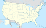 Bennet på en karta över USA