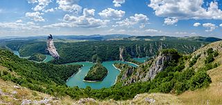 Uvac river in Serbia
