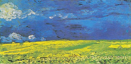 Pole pszenicy przed burzą (1890), Muzeum Vincenta van Gogha