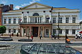 Pongrác-Forgáč Palace (State Scientific Library) in Košice (skylights of Lower Gate fortifications exhibition in the foreground)