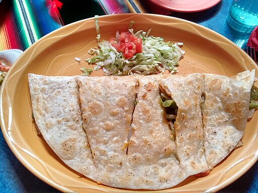 Vegetable quesadilla