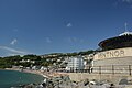 The seafront of Ventnor, Isle of Wight in July 2010 and packed with visitors.