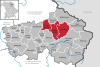 Lage der Verwaltungsgemeinschaft Mitterteich im Landkreis Tirschenreuth