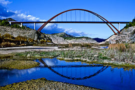 Vue du Pont de La Vicaria, à Yeste, (Albacete).