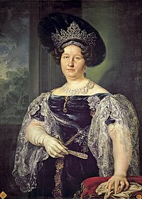 Vicente Lopéz Portaña (1772-1850) - Portret van de koningin van de twee Siciliën (1831) - Madrid Bellas Artes 19-03-2010 11-30-09.jpg