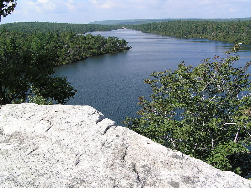 File:View of Lake Awosting From a Cliff.JPG