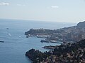 Ansicht von Monaco vom Roquebrune-Schloss