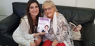 Claudia Martínez, Ministra de la mujer en Córdoba, Argentina con María José Porteiro y su libro de ensayo, Vine, vi y hablé, las mujeres frente al discurso público