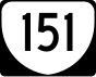 State Route 151 işareti