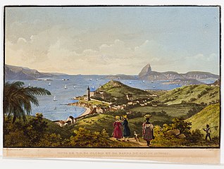 Vista de N. S. da Gloria et da Barra do Rio de Janeiro