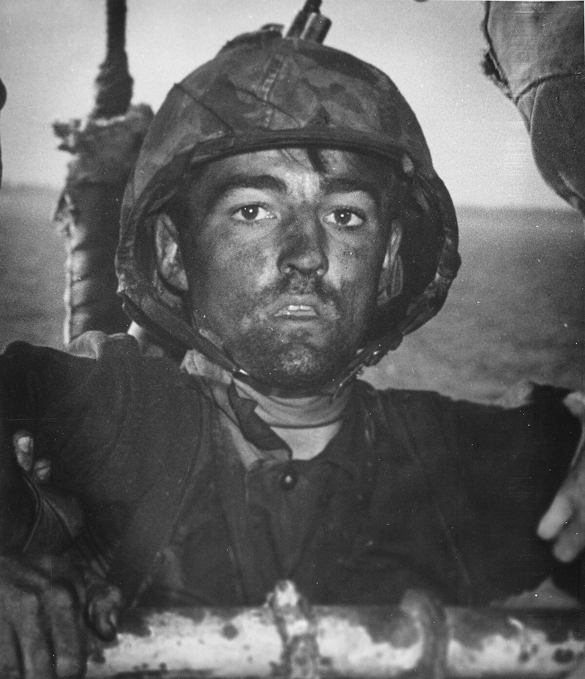 Believed to be photo of a shell shocked soldier during World War