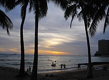 Waikiki at sunset