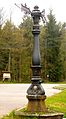 Signpost at the Auerberg forest house