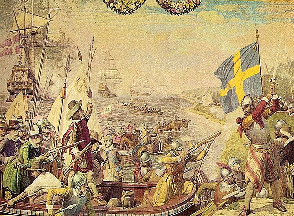 Depiction of the Kalmar War. The conflict, lasting from 1611 to 1613, was fought between Denmark–Norway and the Kingdom of Sweden.