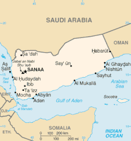 Map: Geography of Yemen