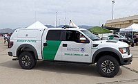 F-150 SVT Raptor in use by U.S. Customs and Border Protection as a mobile command vehicle.