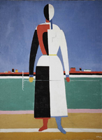 K. Malevich.  Kvinna med en kratta.  1930