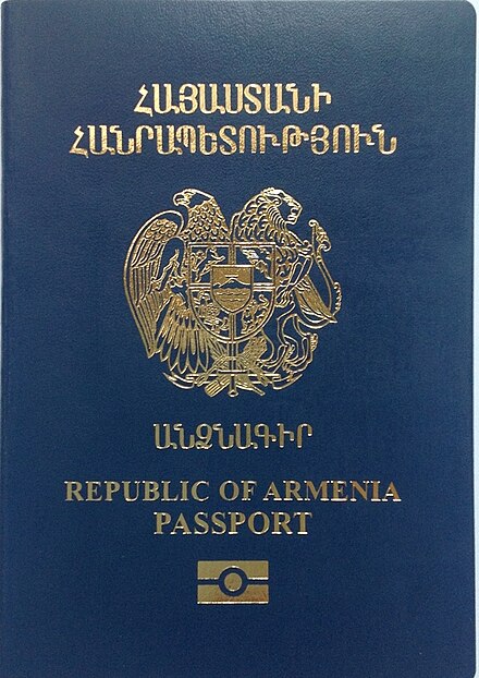 An Armenian passport