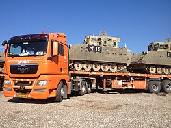 MAN TG דגם "TGX" - סמי טריילר בשרות צה"ל